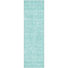 Piper Looms Mayfield Floral AMF703 Aqua Machine Washable Area Rug Runner Main Image