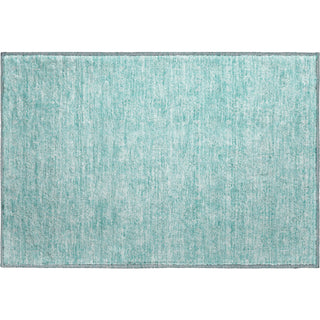 Piper Looms Mayfield Floral AMF703 Aqua Machine Washable Area Rug Scatter Main Image