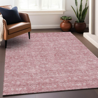 Piper Looms Mayfield Floral AMF703 Blush Machine Washable Area Rug Lifestyle Image Feature