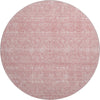 Piper Looms Mayfield Floral AMF703 Blush Machine Washable Area Rug Round Main Image