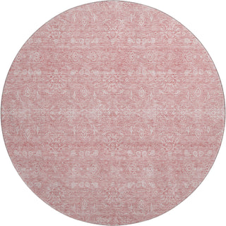Piper Looms Mayfield Floral AMF703 Blush Machine Washable Area Rug Round Main Image