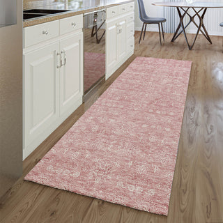 Piper Looms Mayfield Floral AMF703 Blush Machine Washable Area Rug Runner Lifestyle Image Feature