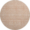 Piper Looms Mayfield Floral AMF703 Coral Machine Washable Area Rug Round Main Image