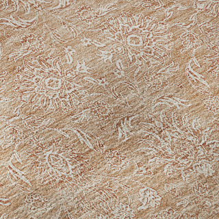Piper Looms Mayfield Floral AMF703 Coral Machine Washable Area Rug Swatch Image