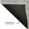 Piper Looms Mayfield Floral AMF703 Gray Machine Washable Area Rug Backing Image
