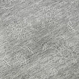 Piper Looms Mayfield Floral AMF703 Gray Machine Washable Area Rug Swatch Image