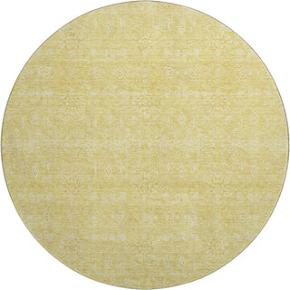 Piper Looms Mayfield Floral AMF703 Honey Machine Washable Area Rug Round Main Image