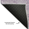 Piper Looms Mayfield Floral AMF703 Lavender Machine Washable Area Rug Backing Image