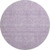 Piper Looms Mayfield Floral AMF703 Lavender Machine Washable Area Rug Round Main Image