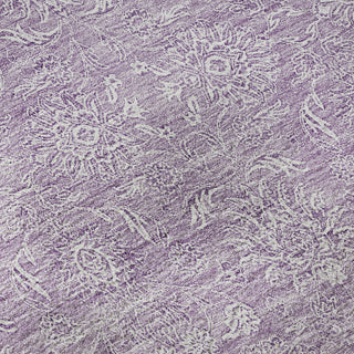 Piper Looms Mayfield Floral AMF703 Lavender Machine Washable Area Rug Swatch Image