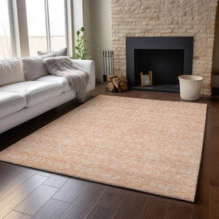 Piper Looms Mayfield Floral AMF703 Peach Machine Washable Area Rug Lifestyle Image Feature