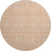 Piper Looms Mayfield Floral AMF703 Peach Machine Washable Area Rug Round Main Image