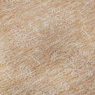 Piper Looms Mayfield Floral AMF703 Peach Machine Washable Area Rug Swatch Image