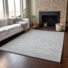 Piper Looms Mayfield Floral AMF703 Silver Machine Washable Area Rug Lifestyle Image Feature