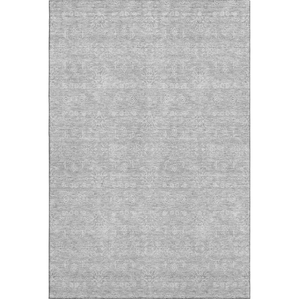Piper Looms Mayfield Floral AMF703 Silver Machine Washable Area Rug main image