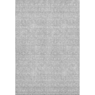 Piper Looms Mayfield Floral AMF703 Silver Machine Washable Area Rug main image