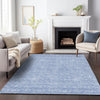 Piper Looms Mayfield Floral AMF703 Sky Machine Washable Area Rug Lifestyle Image Feature