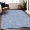 Piper Looms Mayfield Floral AMF703 Sky Machine Washable Area Rug Lifestyle Image Feature