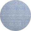 Piper Looms Mayfield Floral AMF703 Sky Machine Washable Area Rug Round Main Image