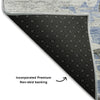 Piper Looms Mayfield Modern AMF704 Blue Machine Washable Area Rug Backing Image