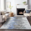 Piper Looms Mayfield Modern AMF704 Blue Machine Washable Area Rug Lifestyle Image Feature
