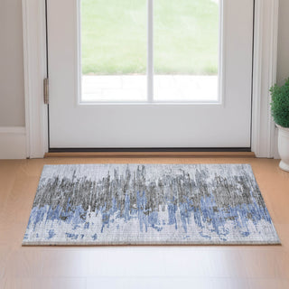 Piper Looms Mayfield Modern AMF704 Blue Machine Washable Area Rug Scatter Lifestyle Image Feature