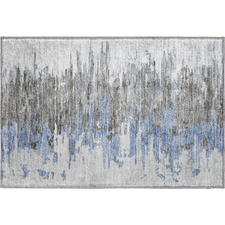 Piper Looms Mayfield Modern AMF704 Blue Machine Washable Area Rug Scatter Main Image