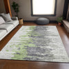 Piper Looms Mayfield Modern AMF704 Green Machine Washable Area Rug Lifestyle Image Feature