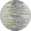 Piper Looms Mayfield Modern AMF704 Green Machine Washable Area Rug Round Main Image
