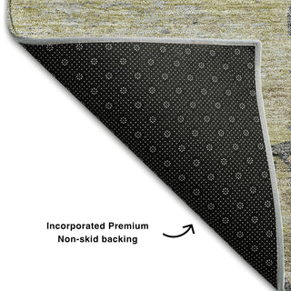 Piper Looms Mayfield Modern AMF704 Pewter Machine Washable Area Rug Backing Image