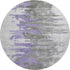 Piper Looms Mayfield Modern AMF704 Purple Machine Washable Area Rug Round Main Image