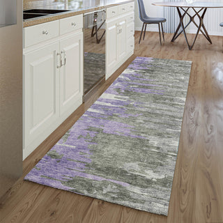 Piper Looms Mayfield Modern AMF704 Purple Machine Washable Area Rug Runner Lifestyle Image Feature