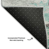 Piper Looms Mayfield Modern AMF704 Teal Machine Washable Area Rug Backing Image