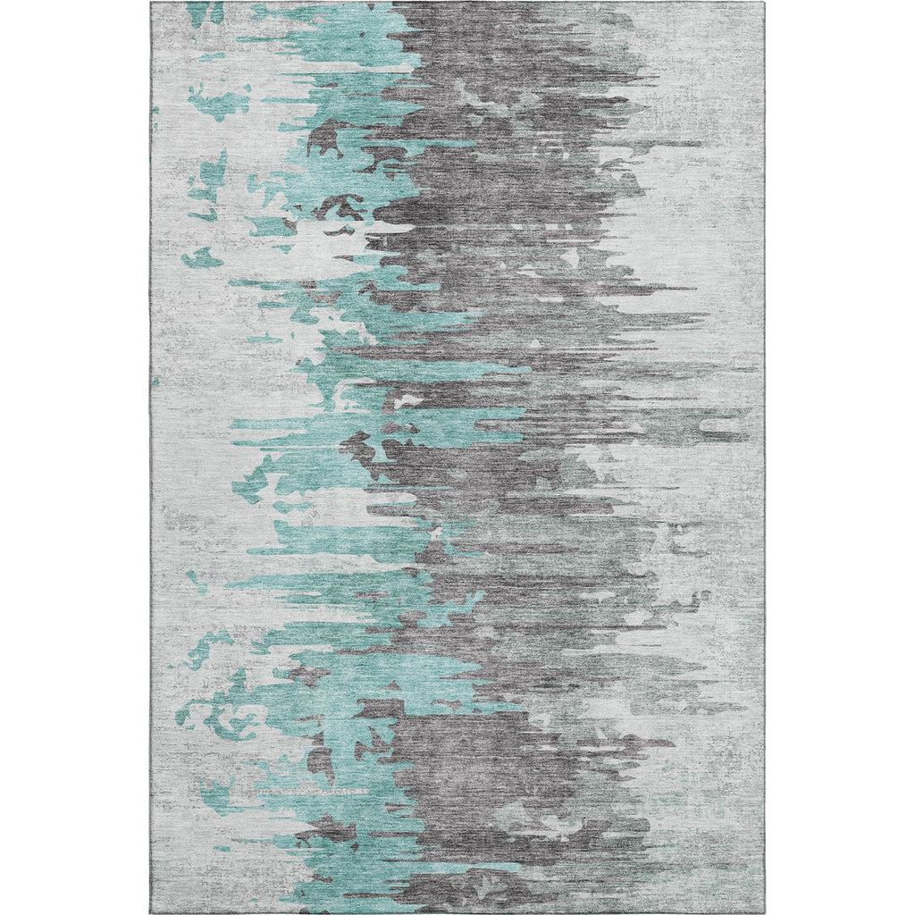 Piper Looms Mayfield Modern AMF704 Teal Machine Washable Area Rug main image