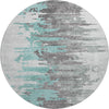Piper Looms Mayfield Modern AMF704 Teal Machine Washable Area Rug Round Main Image
