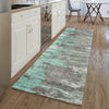 Piper Looms Mayfield Modern AMF704 Teal Machine Washable Area Rug Runner Lifestyle Image Feature