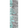 Piper Looms Mayfield Modern AMF704 Teal Machine Washable Area Rug Runner Main Image
