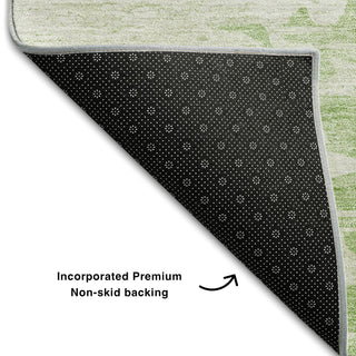 Piper Looms Mayfield Modern AMF705 Aloe Machine Washable Area Rug Backing Image