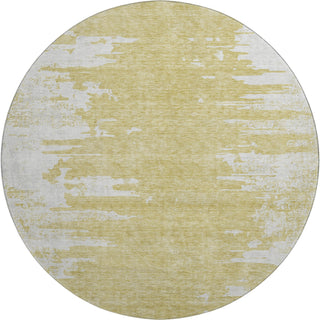 Piper Looms Mayfield Modern AMF705 Gold Machine Washable Area Rug Round Main Image