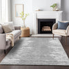 Piper Looms Mayfield Modern AMF705 Silver Machine Washable Area Rug Lifestyle Image Feature
