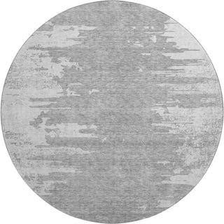 Piper Looms Mayfield Modern AMF705 Silver Machine Washable Area Rug Round Main Image
