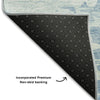 Piper Looms Mayfield Modern AMF705 Sky Machine Washable Area Rug Backing Image