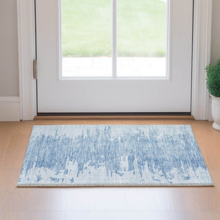 Piper Looms Mayfield Modern AMF705 Sky Machine Washable Area Rug Scatter Lifestyle Image Feature