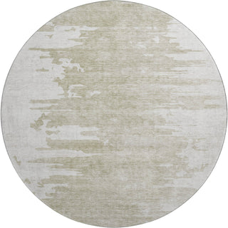 Piper Looms Mayfield Modern AMF705 Taupe Machine Washable Area Rug Round Main Image