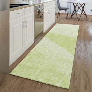 Piper Looms Mayfield Modern AMF706 Aloe Machine Washable Area Rug Runner Lifestyle Image Feature