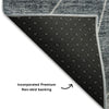 Piper Looms Mayfield Modern AMF706 Charcoal Machine Washable Area Rug Backing Image