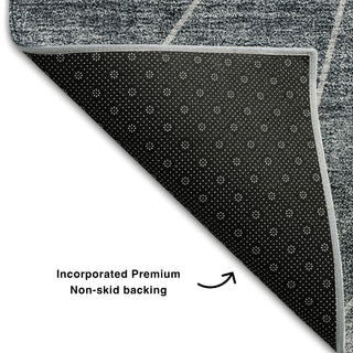Piper Looms Mayfield Modern AMF706 Charcoal Machine Washable Area Rug Backing Image