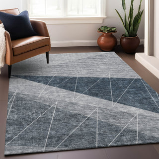 Piper Looms Mayfield Modern AMF706 Charcoal Machine Washable Area Rug Lifestyle Image Feature
