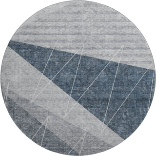 Piper Looms Mayfield Modern AMF706 Charcoal Machine Washable Area Rug Round Main Image