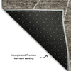 Piper Looms Mayfield Modern AMF706 Gray Machine Washable Area Rug Backing Image